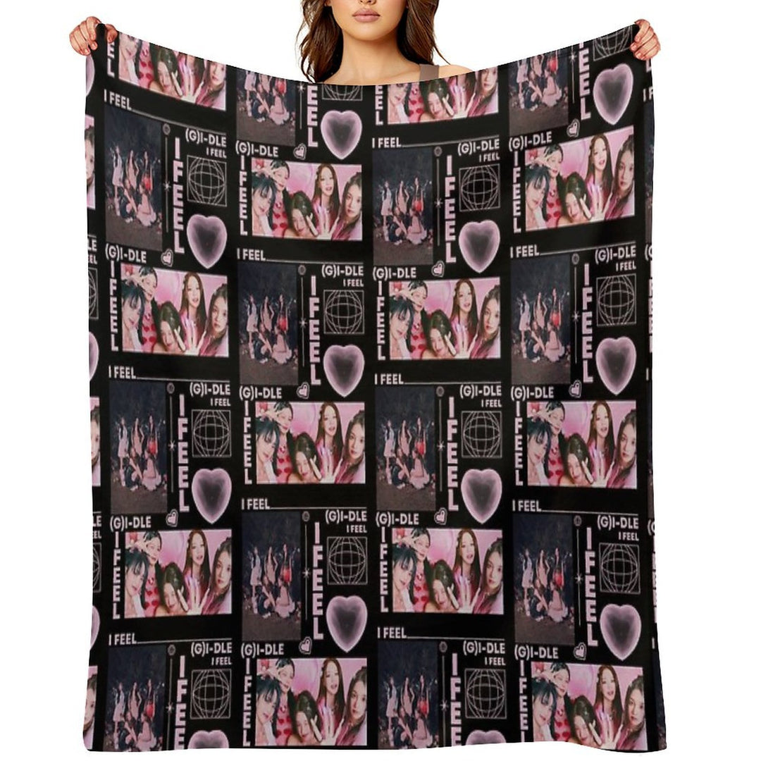 GIDLE Kpop Gift-ready Throw Blanket