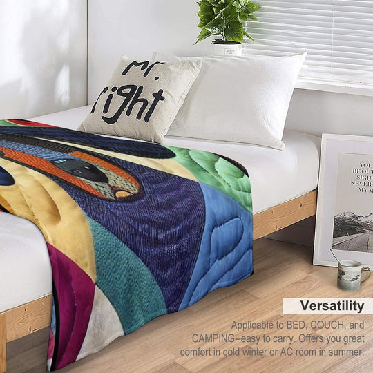 Dachsund Patchwork Quilt Quick-dry Throw Blanket