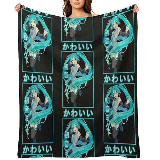 Hatsune Miku  Classic Lightweight Throw Blanket
