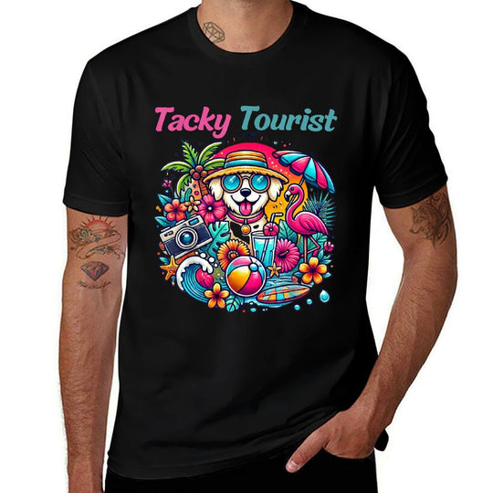 Vacay Tacky Tourist Outfit Wacky Cruise Costume Idea Tacky  Easy-care T-Shirt