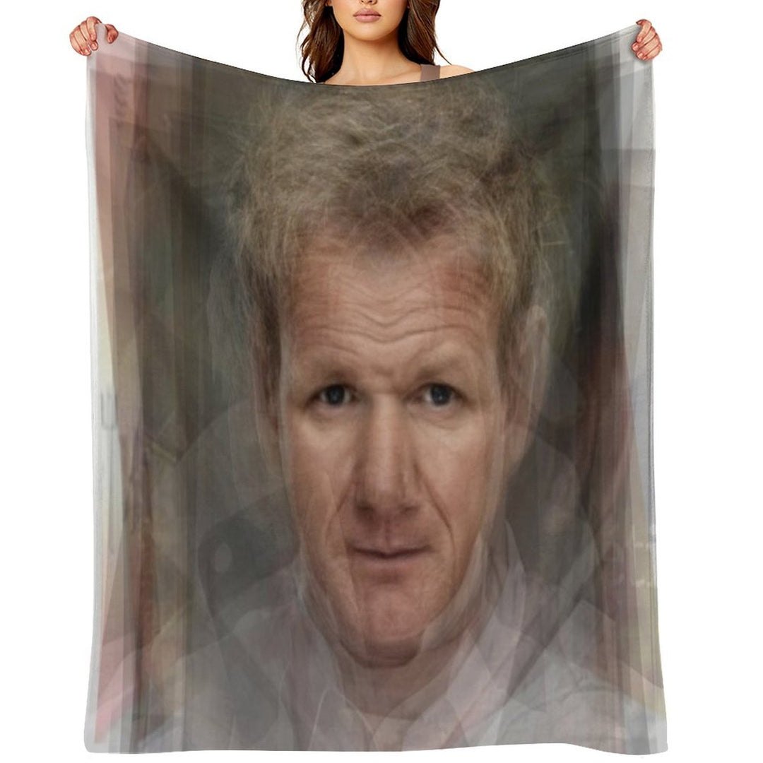 Gordon Ramsay Portrait Quick-dry Throw Blanket