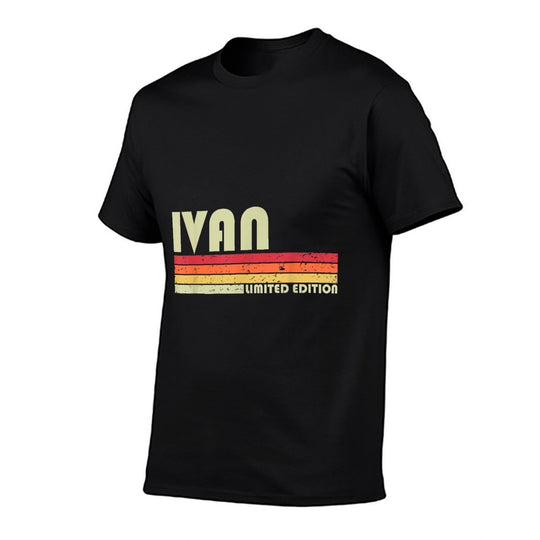 IVAN Gift Name Personalized Funny Retro Vintage Birthday  Summer-ready Fabric T-Shirt