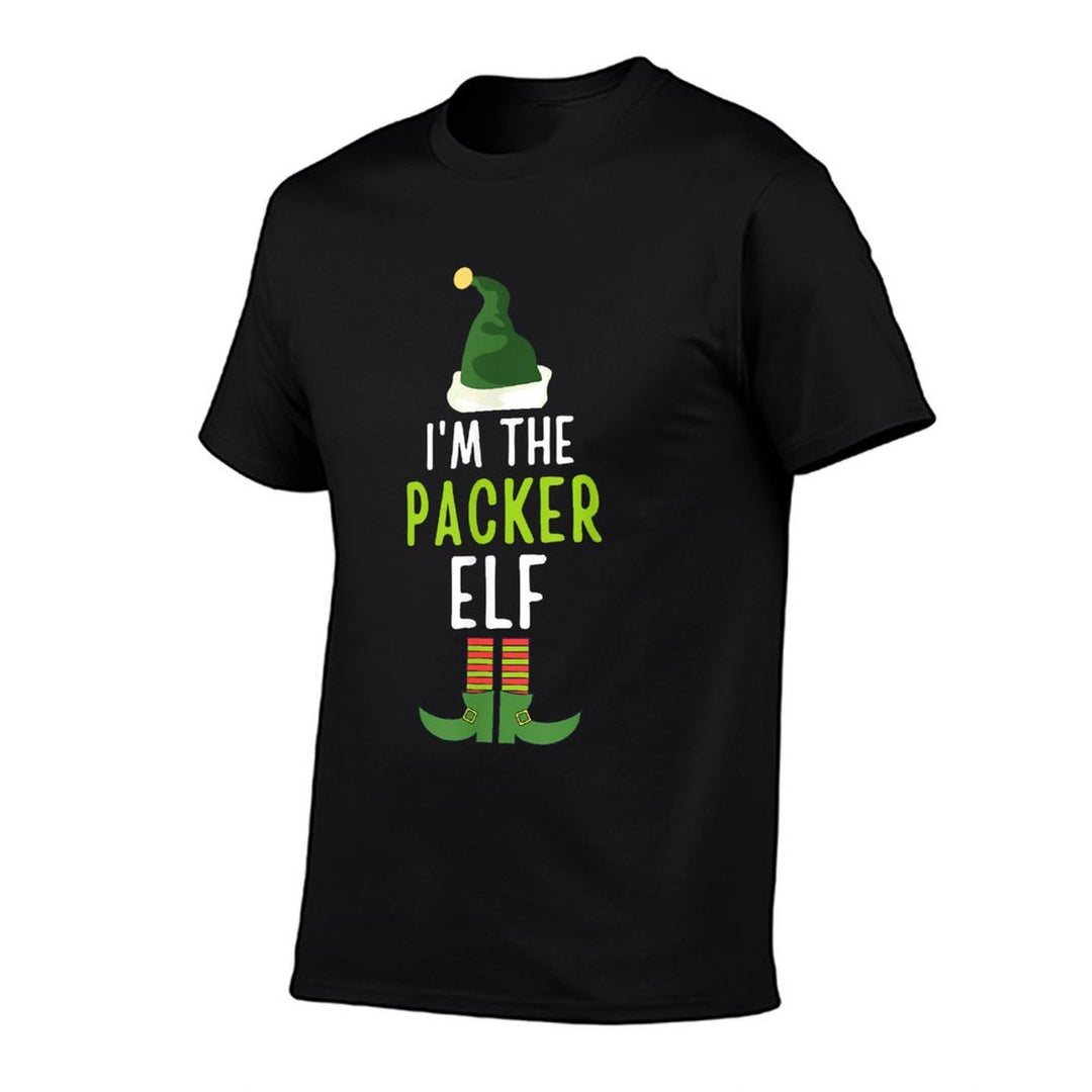 Packer Elf Funny Christmas Pajama  Vintage-inspired T-Shirt