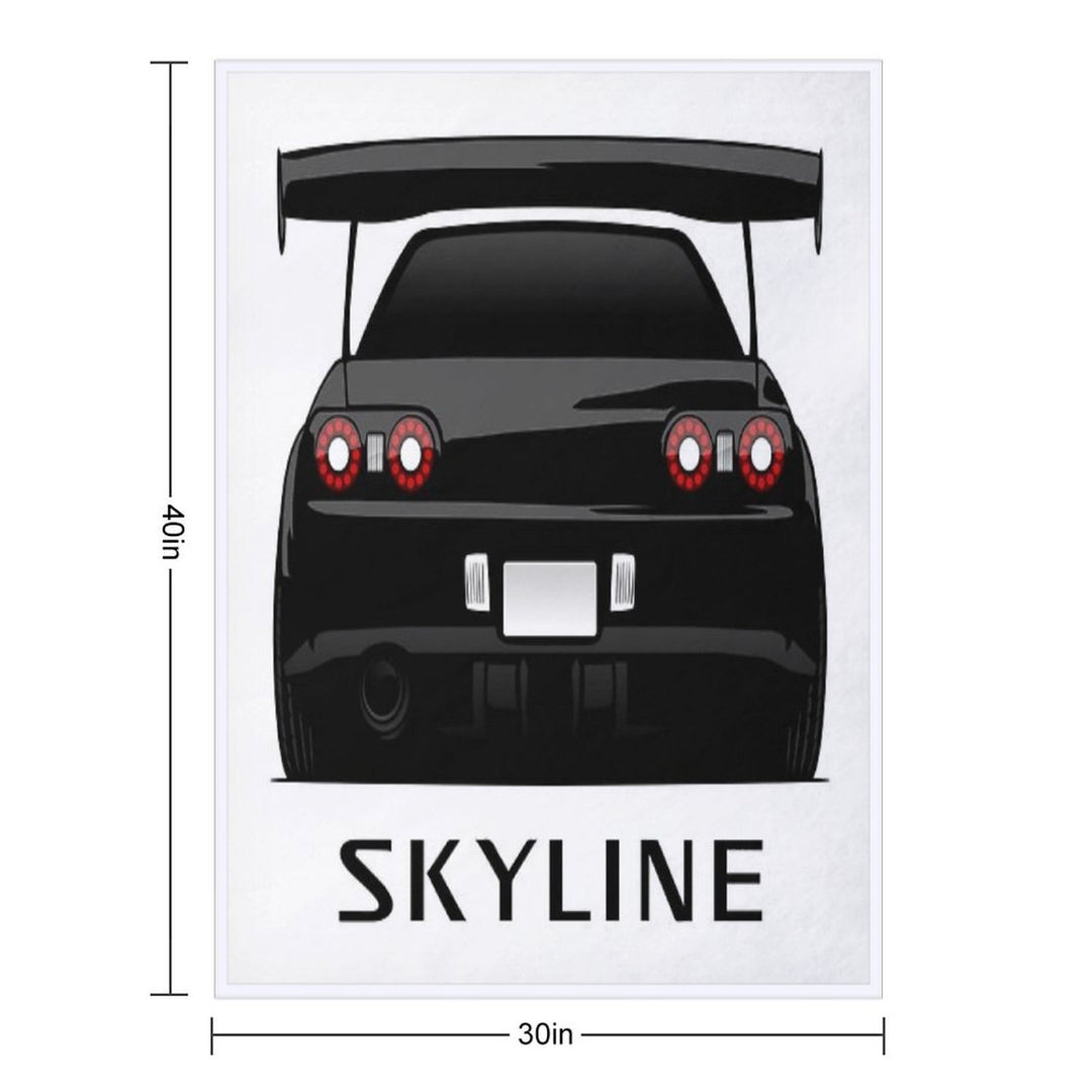 Nissan Skyline GT-R R32 Versatility Throw Blanket