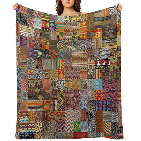 Ethnic Patterns Compact Throw Blanket