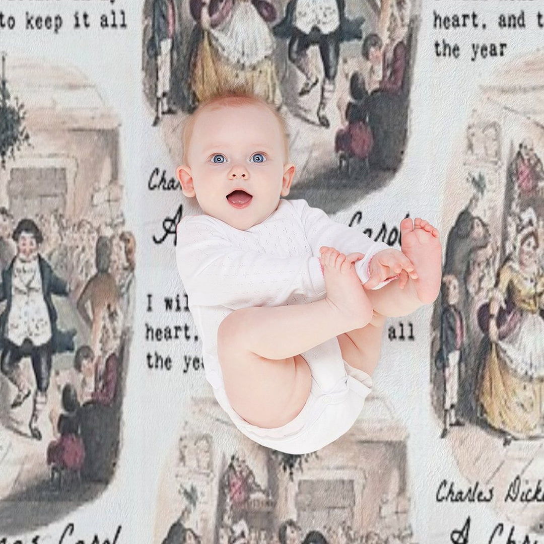 A Christmas Carol Velvety-soft Throw Blanket