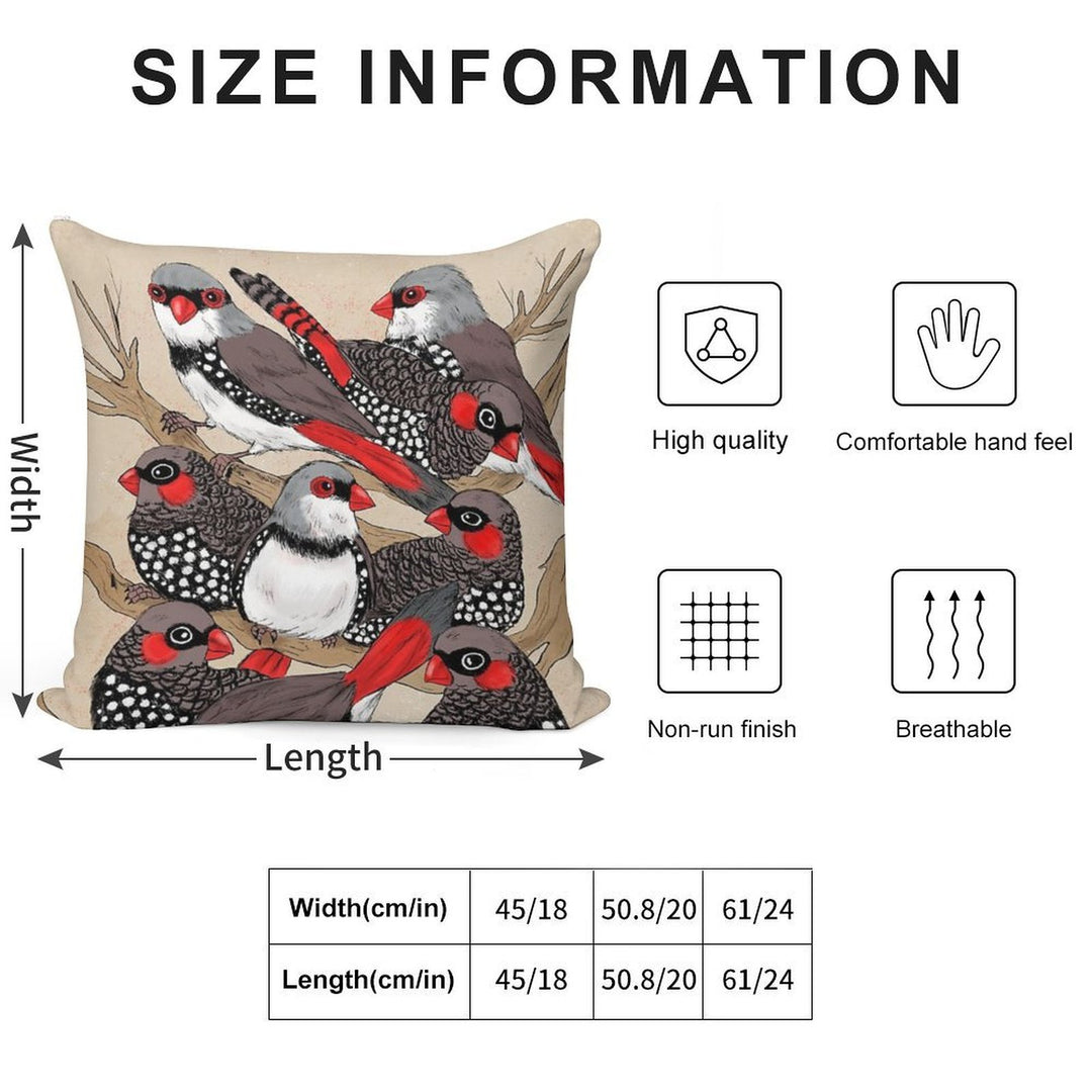 Firetails Soft Decorative Cover Throw Pillow