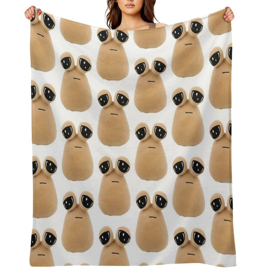 Pou Plush Multi-functional Throw Blanket