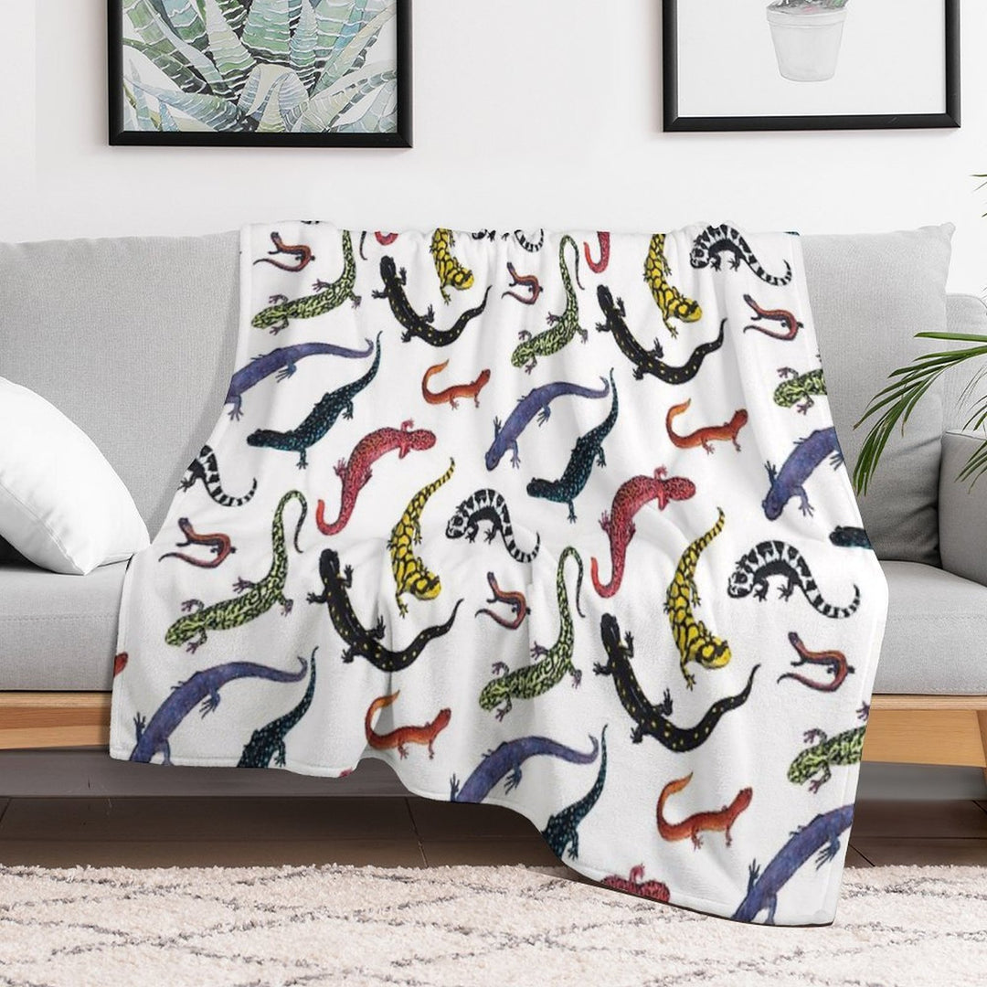 Salamanders Anti-pilling Throw Blanket
