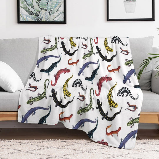 Salamanders Anti-pilling Throw Blanket