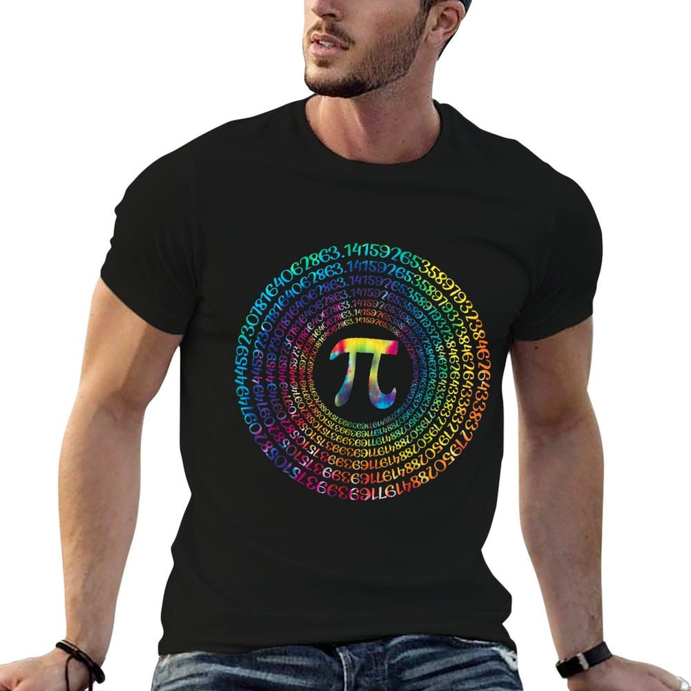 Math Teacher Algebra  Geometry 3,14 Tie Dye Mathematical  Eco-friendly Material T-Shirt