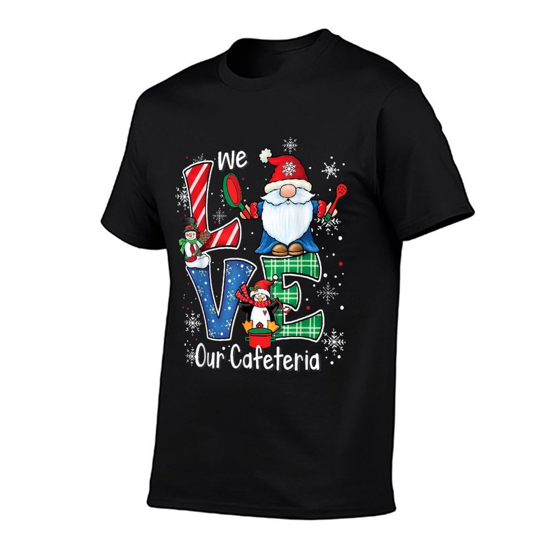 Love Our Cafeteria Funny Lunch Lady Christmas Gnomes  Moisture-wicking T-Shirt