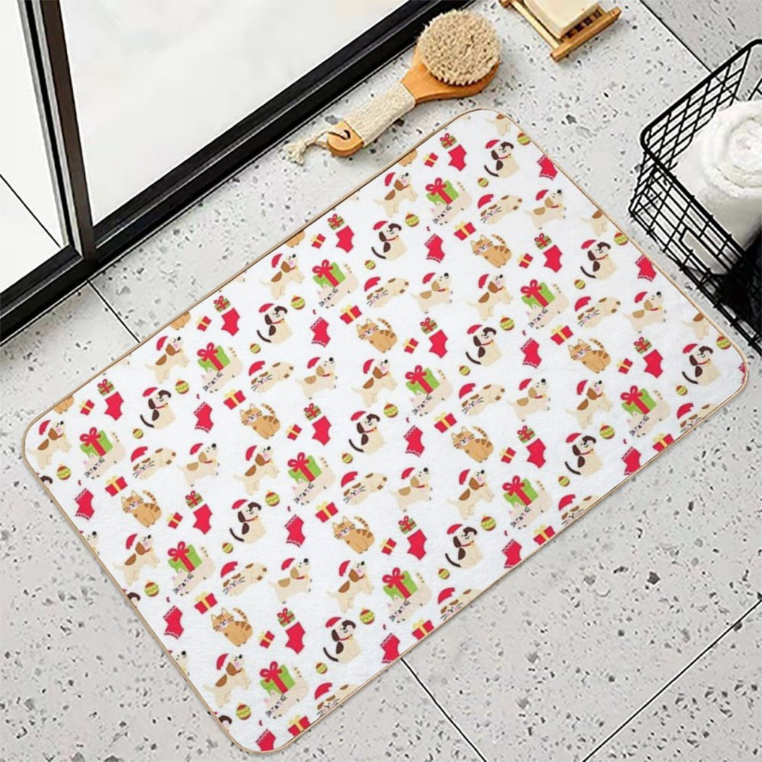 Merry Christmas  Toxin-Free Bath Mat