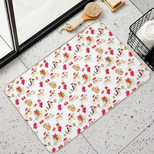 Merry Christmas  Toxin-Free Bath Mat