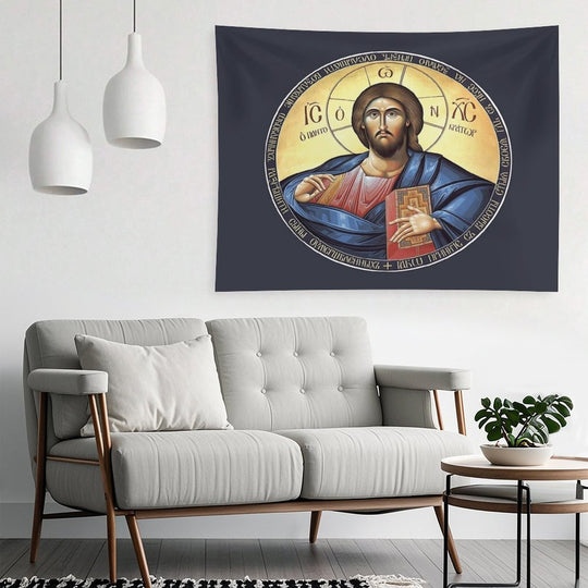 Christ Pantocrator Orthodox Icon Tapestry