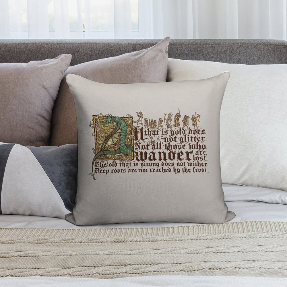 All That Is Gold Does Not Glitter Soft Warmth Comfort Throw Pillow