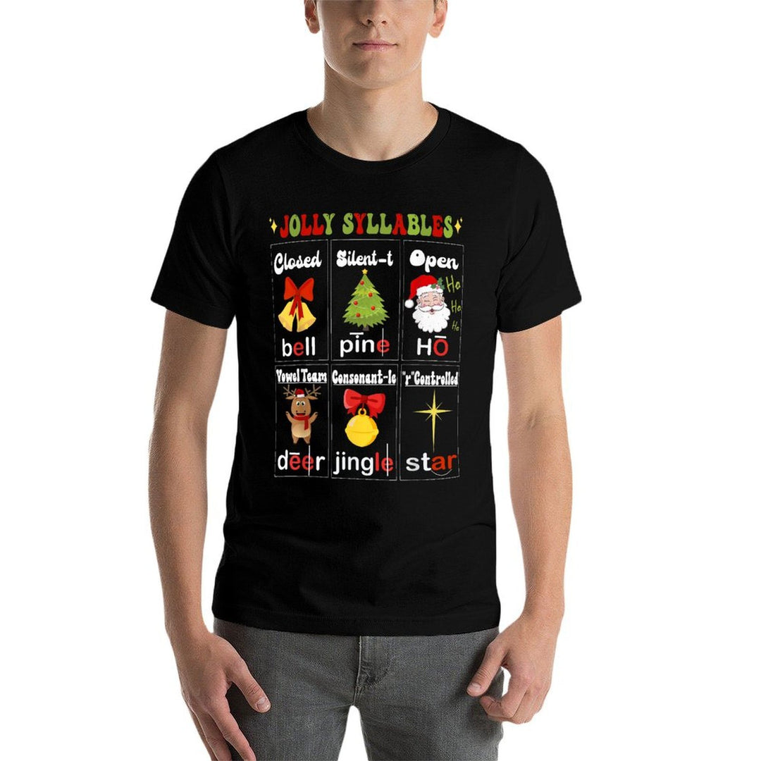 Christmas Reading Teacher Syllable Types Reading Teacher  Stretchy T-Shirt