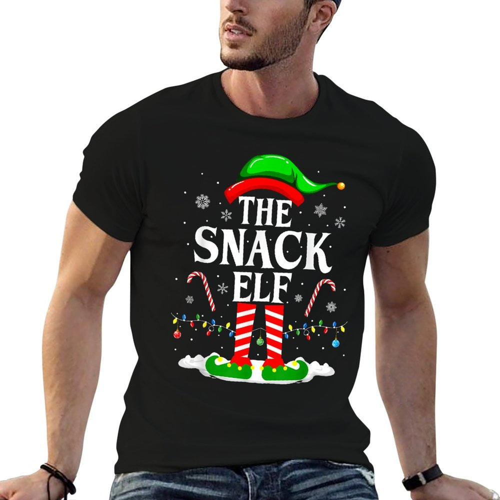 The Snack Elf Xmas Funny Matching Family Group Christmas  Easy-care T-Shirt