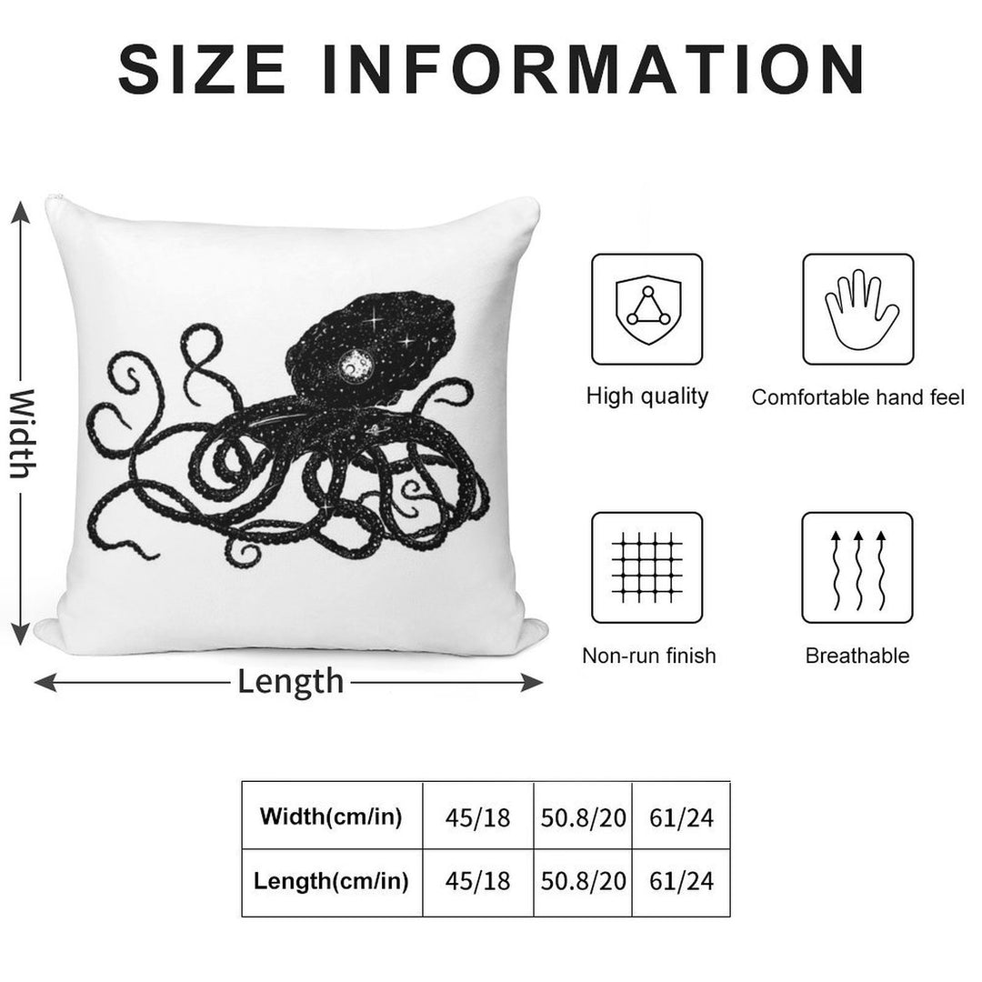 Galactapus Soft Warmth Comfort Throw Pillow