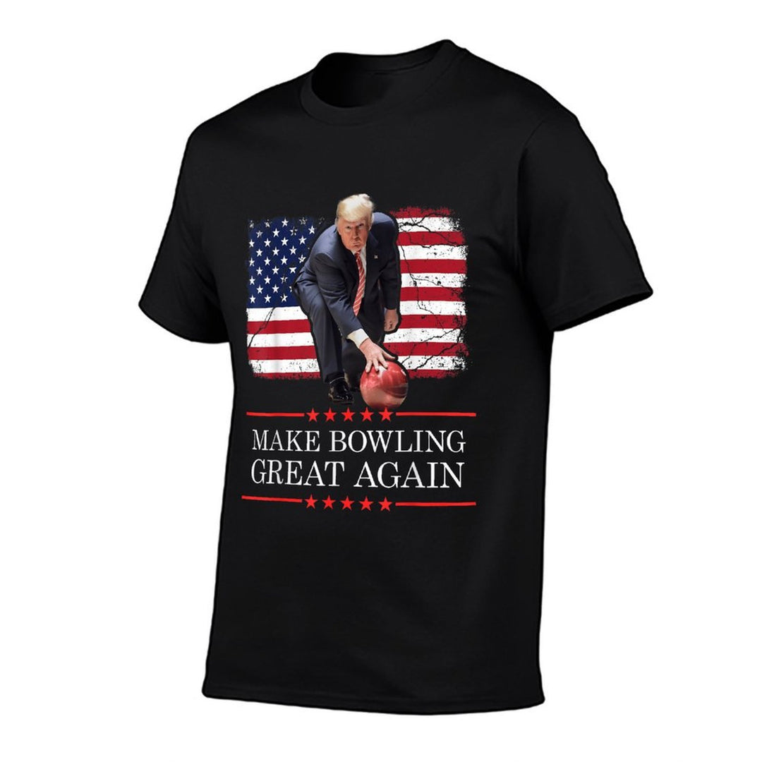 Make Bowling Great Again - Funny Trump Bowling Player Comfortable T-Shirt