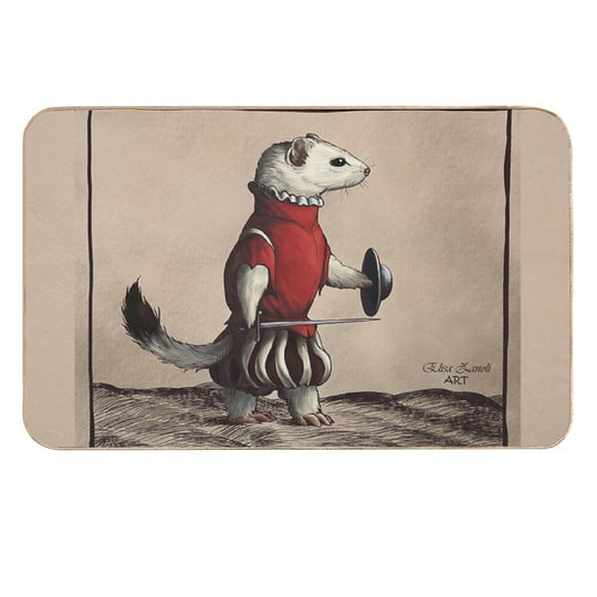 HemAnimals - Hemallino Treatise  - Di Grassi  Fade-Resistant Bath Mat