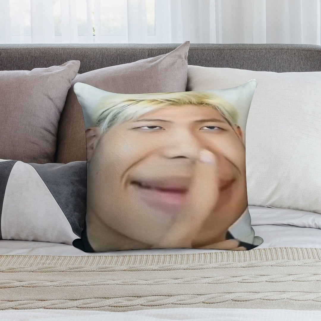 Namjoon Meme Soft Reinforced Edging Throw Pillow