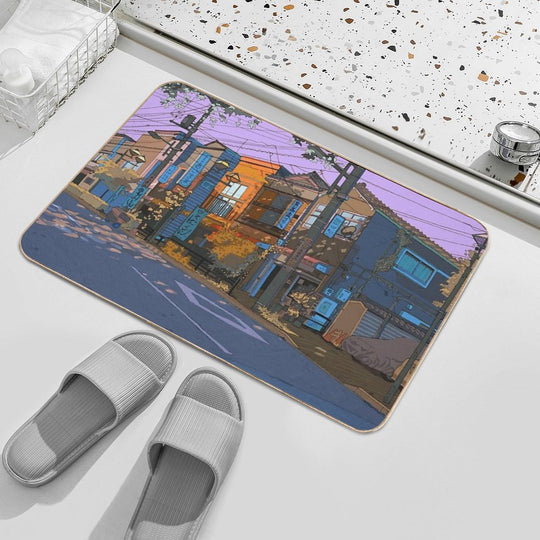 Yanasen Sunset  Stain-Proof Bath Mat