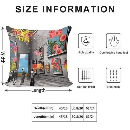 Natural History Museum Soft Shrink-Resistant Throw Pillow