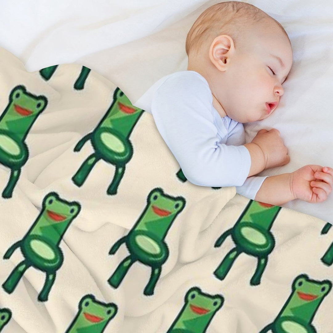 Froggy Chair Eco-conscious Throw Blanket