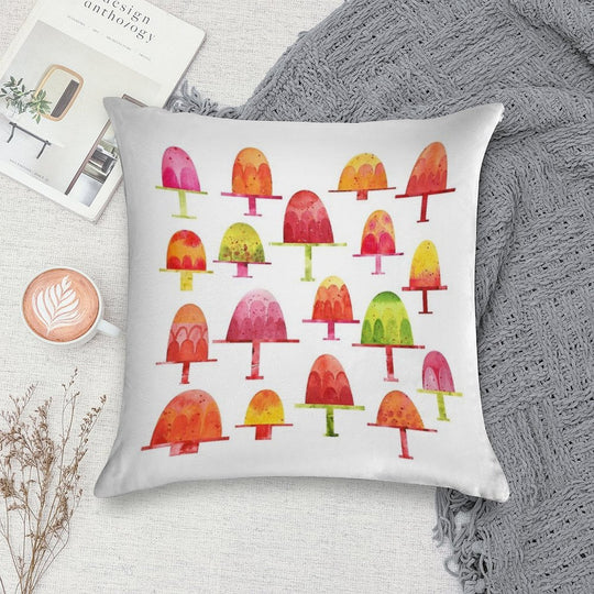 Jellies on Plates Soft Hidden Zipper Throw Pillow
