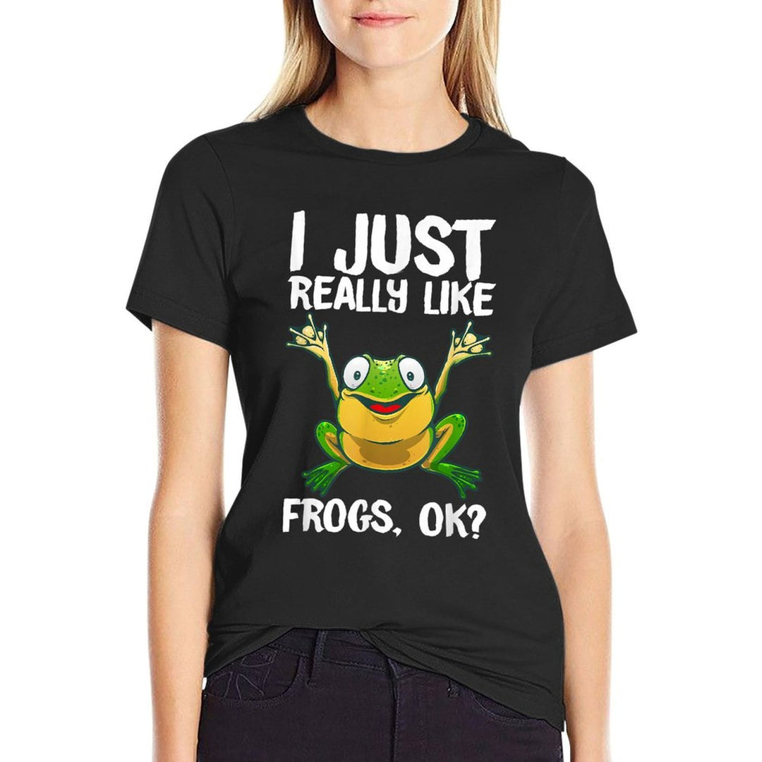 Funny Frog Gift For Kids Men Women Cool Tadpole Frog Lover  Breathable T-Shirt
