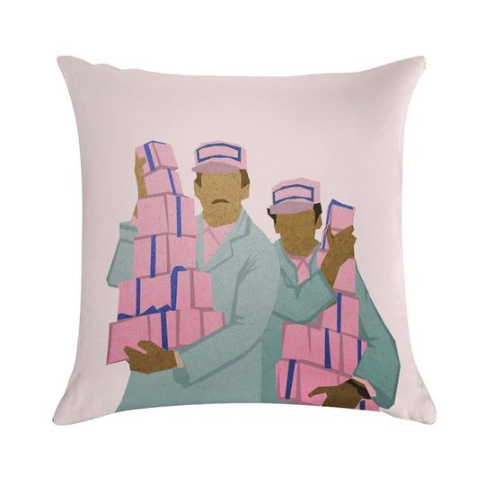 Zero And Gustave Soft Hidden Zipper Throw Pillow