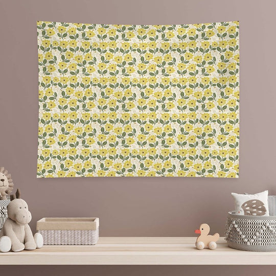 Golden Bloom Tapestry