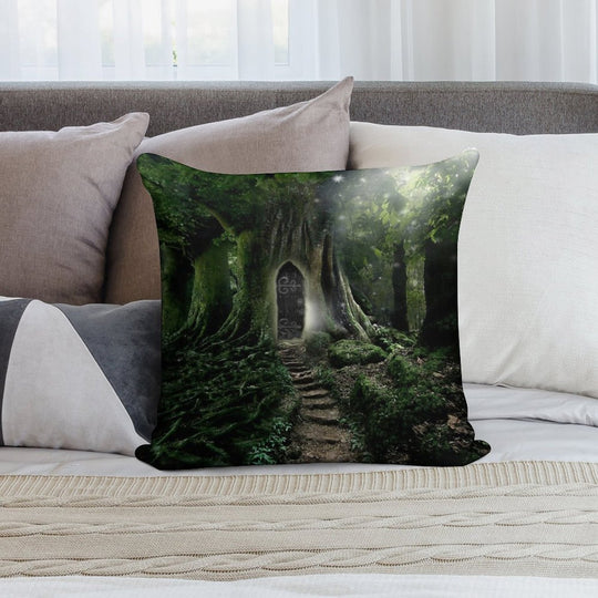Doorway to Lothlorien Soft Decorative Cover Throw Pillow