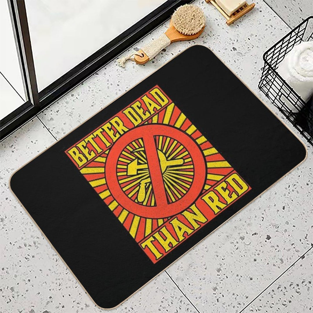 Better Dead Than Red Cold War Anti Communism Distressed  Versatile Bath Mat