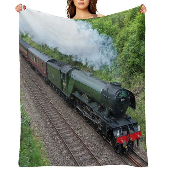 The Flying Scotsman Machine-washable Throw Blanket