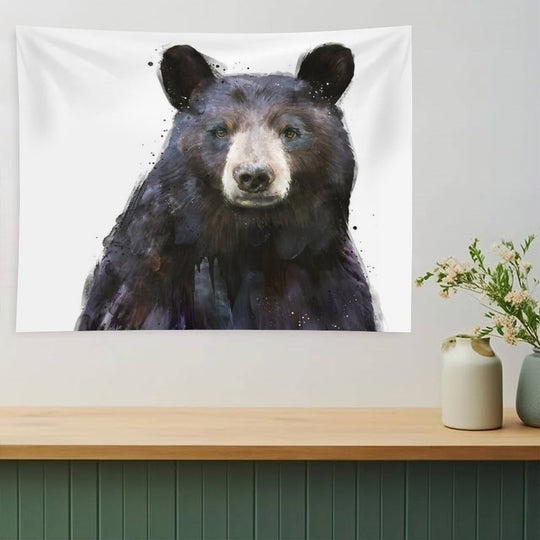 Black Bear Tapestry