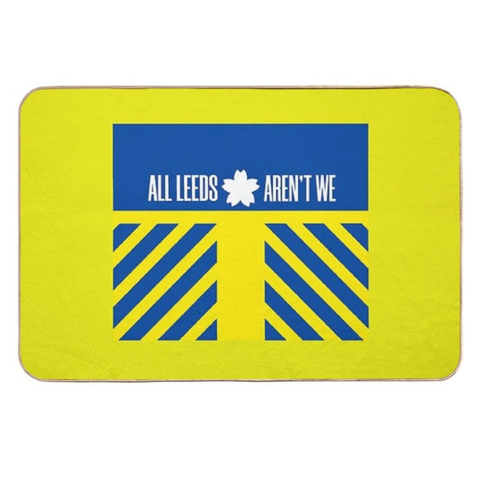 Leeds United Green Color Mask  Non-Slip Bath Mat