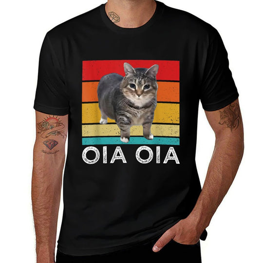Oia Cat Meme I Wake Up Engage in Tomfoolery Oiia Cat Spinnin for Men Women Girls Kids  Odor-resistant T-Shirt
