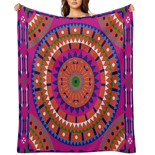 Mandala (Awakening) Versatility Throw Blanket