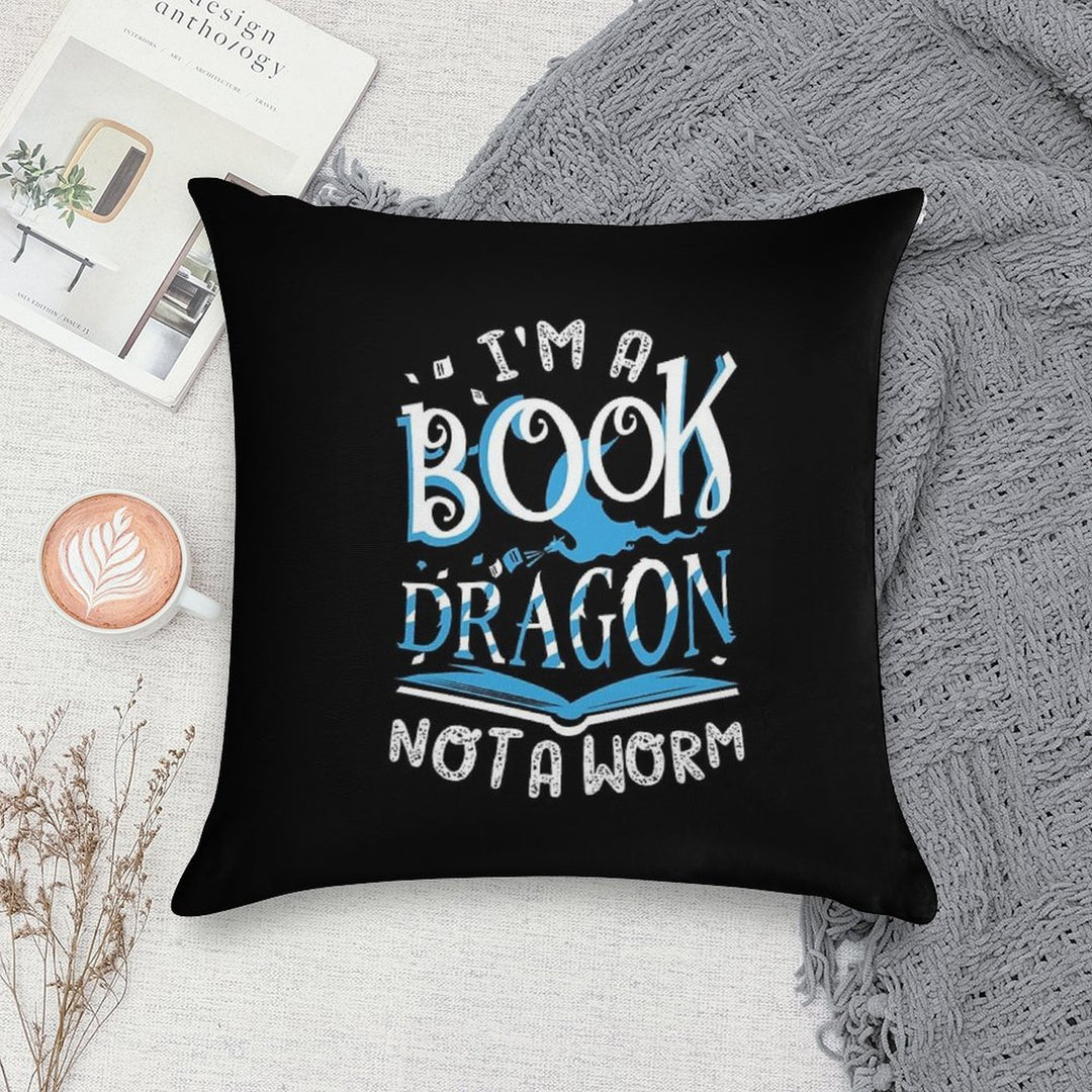 Book Dragon Soft Style Accent Throw Pillow