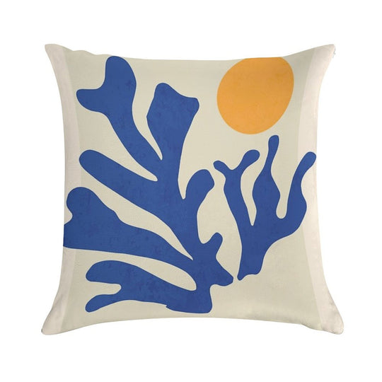 Sunshine Matisse Soft Hidden Zipper Throw Pillow