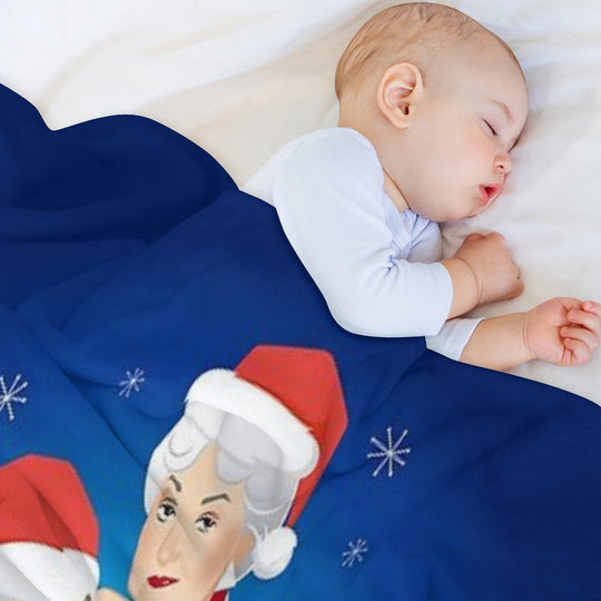 Christmas Girls! Easy Care Throw Blanket