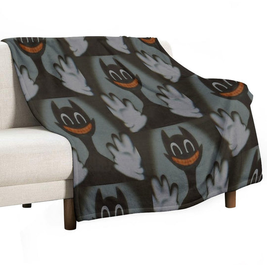 Cartoon Cat Machine-washable Throw Blanket