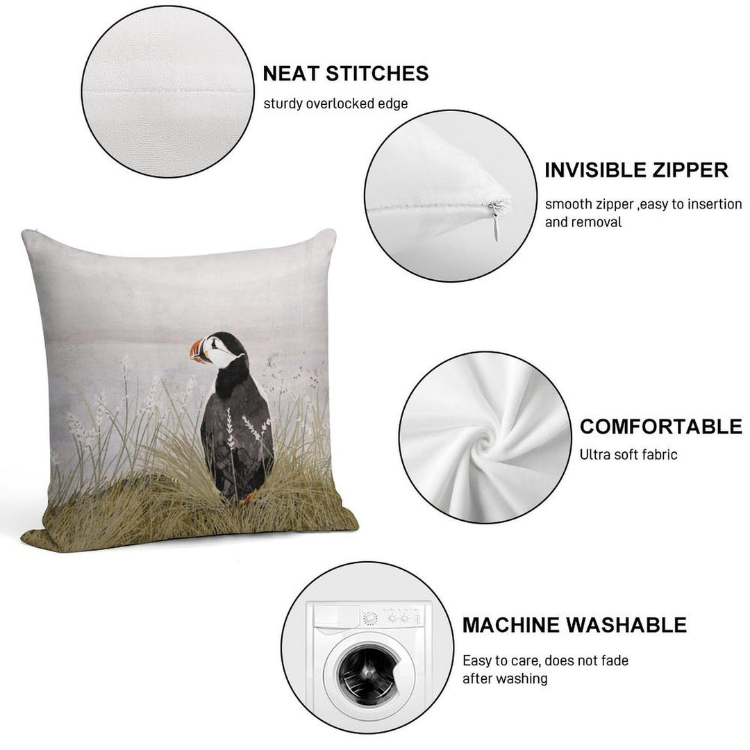 Puffin Soft Style Accent Throw Pillow