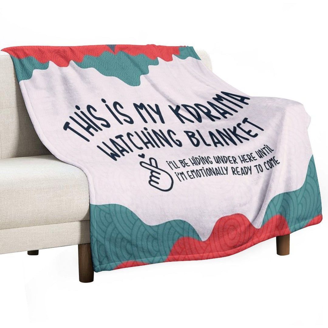 This Is My Kdrama Watching Blanket Gift for Kdrama Fans Velvety-soft Throw Blanket