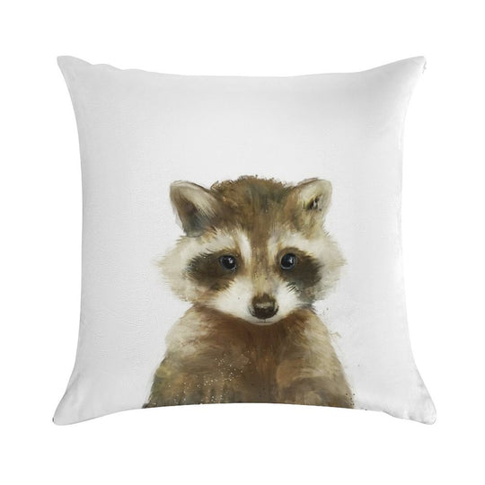 Little Raccoon Soft Style Accent Throw Pillow