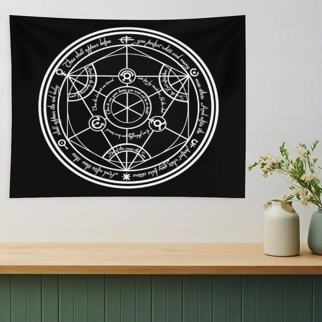 Human Transmutation Circle Tapestry