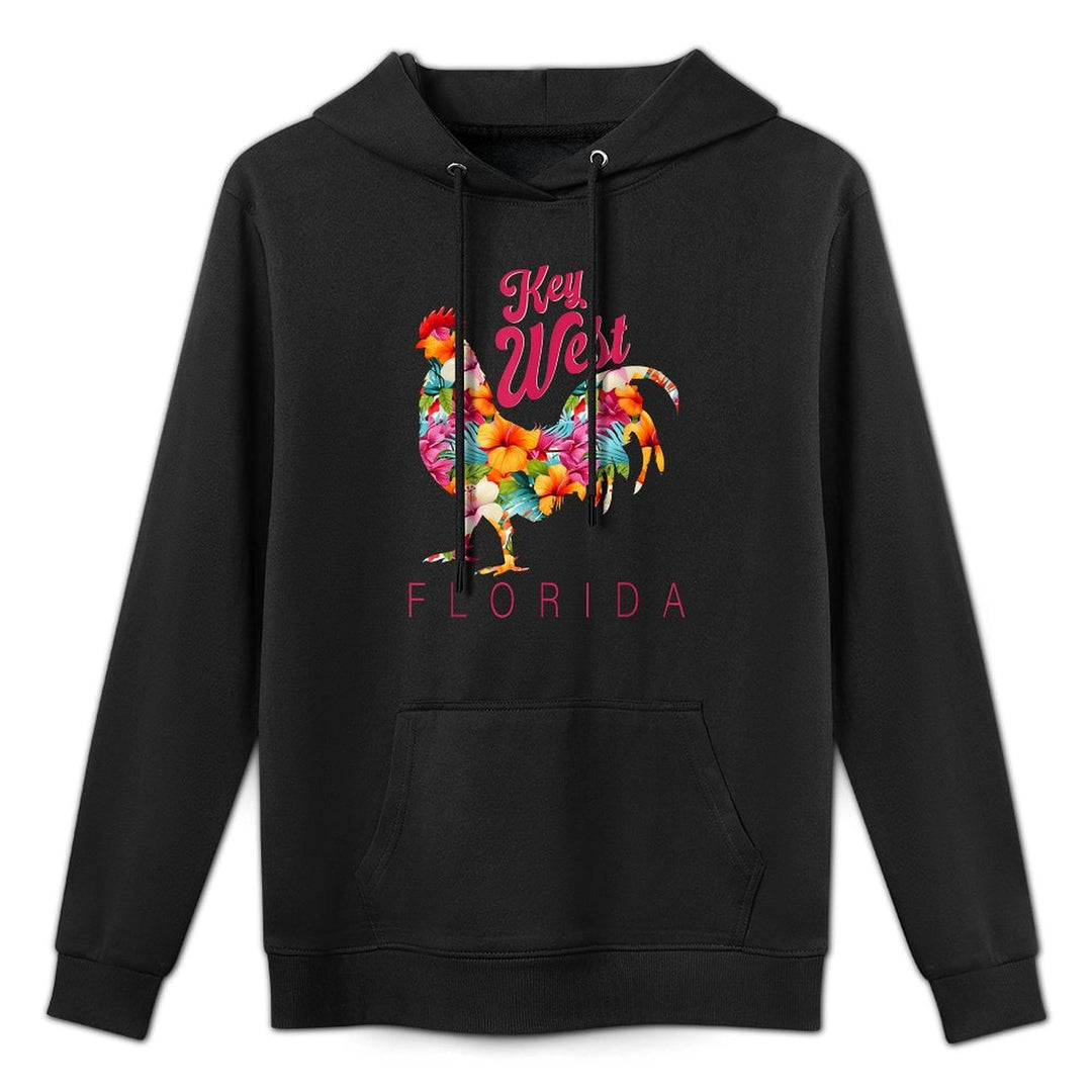 Key West Islands Florida Hibiscus Flower Chicken Casual Wear Hoodie