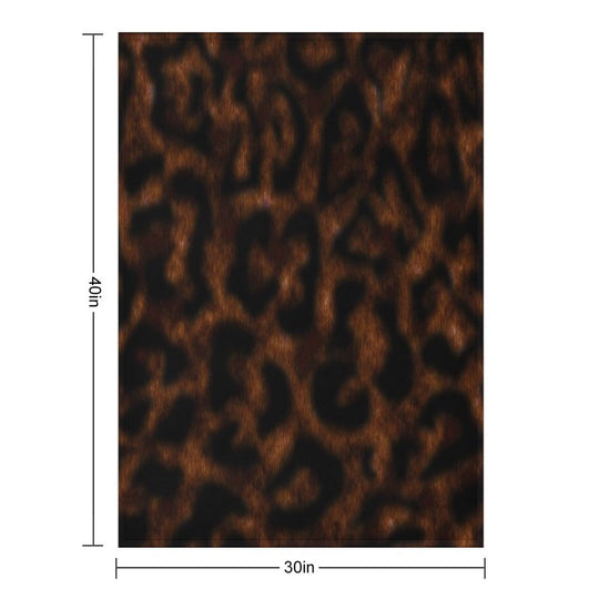 Leopard Print Lightweight Throw Blanket